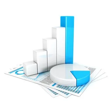 3d statistics Stock Illustration