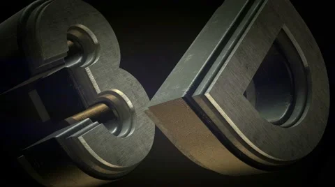 3D Steel Text Motion Graphic Animation - 4K Resolution Ultra HD UHD Stock Footage 42579411