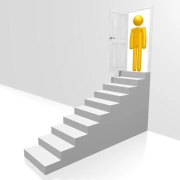 3D steps concept Stock Illustration