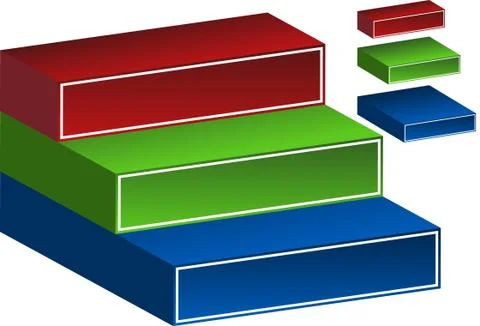3d steps Stock Illustration