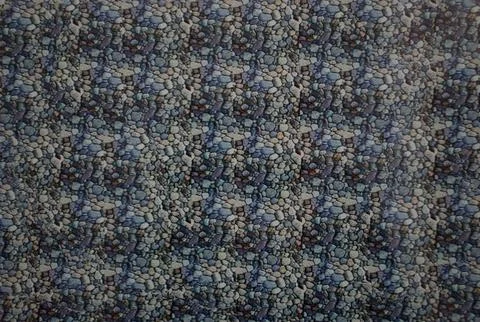 3D stereogram optical illusion with pebble texture and hidden abstract image Stock Photos