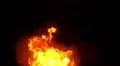 3D Stereoscopic Fire Set 07 L Eye 1000fps Slow Motion HD Footage