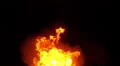 3D Stereoscopic Fire Set 07 R Eye 1000fps Slow Motion HD Footage