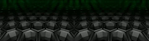 3D Stereoscopic Hexagon Background HD Stock Footage 10861612