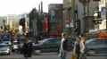 3D Stereoscopic Hollywood 05 Timelapse Traffic and Crowds Loop L eye HD Footage
