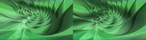 3D Stereoscopic Moving Green Background 库存影片 10863446