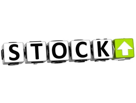 3d stock button click here block text Illustration