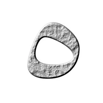 3D Stone Arab Number 5 Stock Illustration