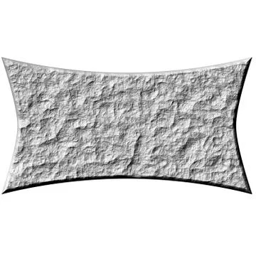 3D Stone Banner Stock Illustration
