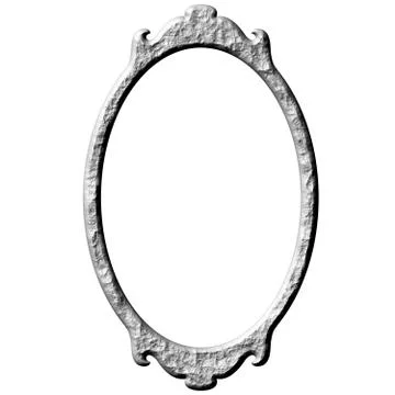 3D Stone Frame Stock Illustration