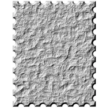 3D Stone Stamp Stock Illustration