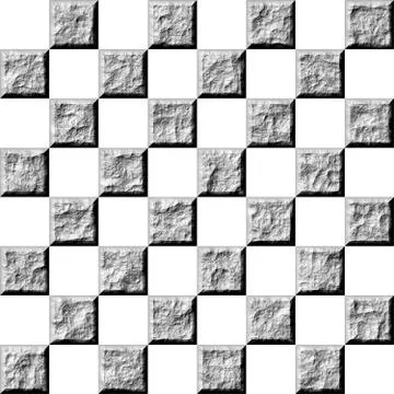 3D Stone Tiles Stock Illustration