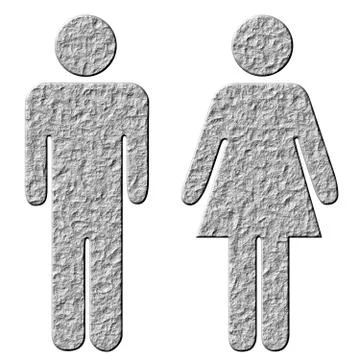 3D Stoned People Stock Illustration