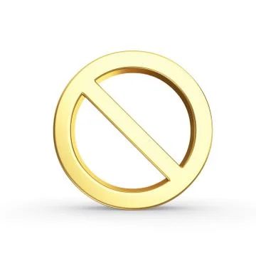 3d stop symbol Stock Illustration