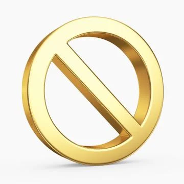 3d stop symbol Stock Illustration