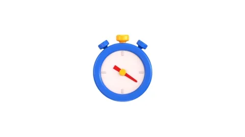 3d stopwatch icon animation concept of countdown timer icon animation Stock Footage 314735322