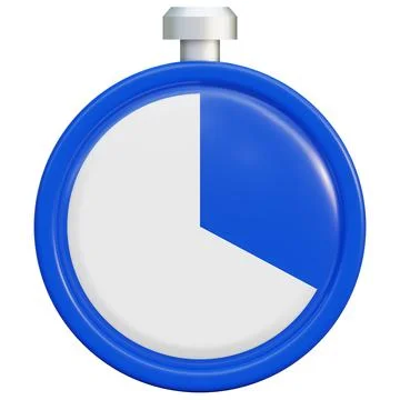 3d stopwatch icon. Completion of the assigned task in a certain time. イラスト素材