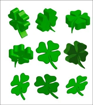 3d st.patrick cloverleaf Foto stock
