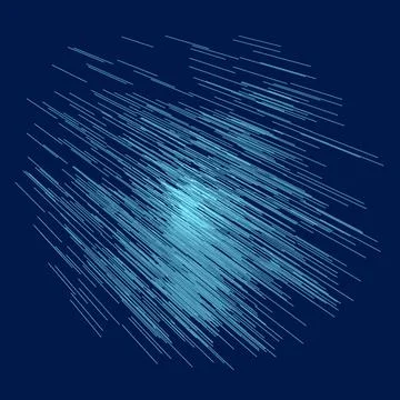 3D straight, parallel dynamic irregular lines, stripes element. Action, burst, Stock Illustration