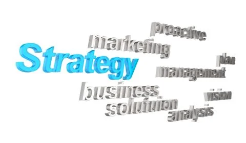 3d strategy Stock Illustration