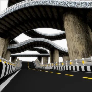 3d street. Stock Illustration