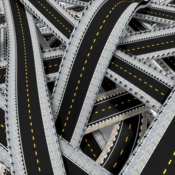 3d street. Stock Illustration