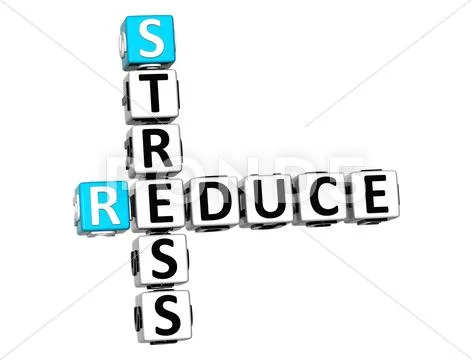3d stress reduce crossword Stock Illustration