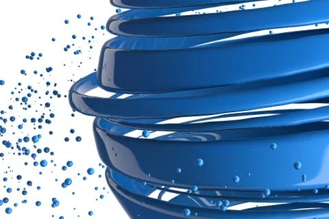 3D striped decorative balls. Stock Illustration