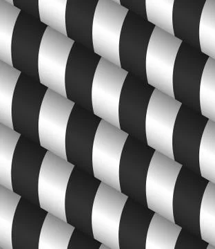 3d Striped Vector Seamless Pattern Stock Illustration
