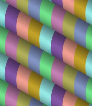 3d Striped Vector Seamless Pattern Stock Illustration