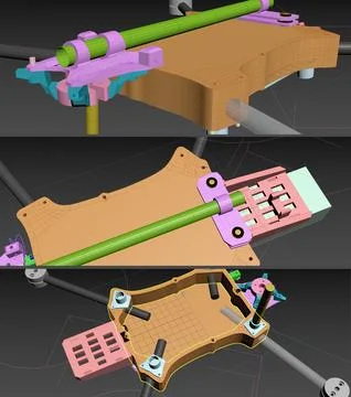 3d structure. Abstract 3D render. Stock-Fotos