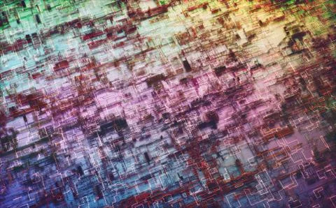 3D Structure Abstract Background Stock Illustration