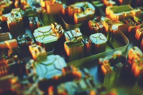 3D Structure Abstract Background Stock Illustration