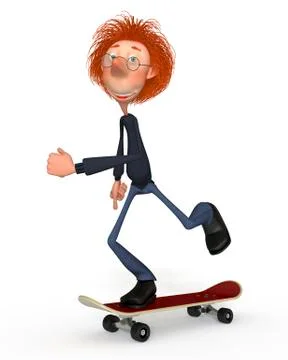 3d student athlete. Stock Illustration