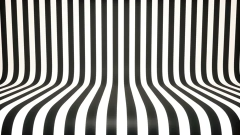 3d Studio background with moving black and white stripes. 4k looping animation. Stock Footage 171993504
