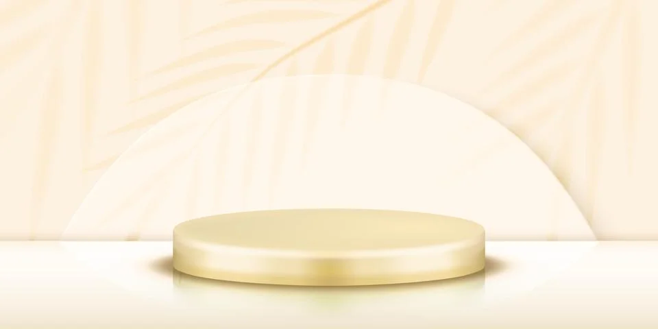 3d Studio With Podium Platform For Presentation Stock Illustration