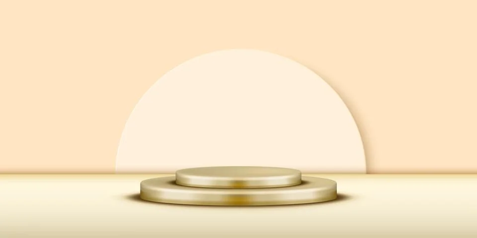 3d Studio With Podium Platform For Presentation イラスト素材