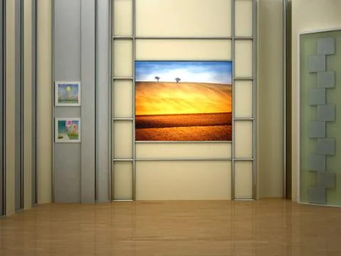3d studio tv virtual set 스톡 일러스트