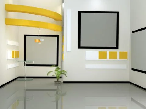 3d studio tv virtual set Stock Illustration