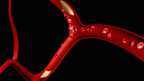 3d style clot stroke attack thrombosis medicine Europa 스톡 동영상 143582673