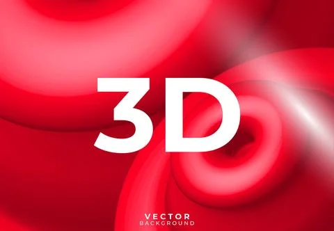 3d style gradient red color with light effect background design Stockillustratie