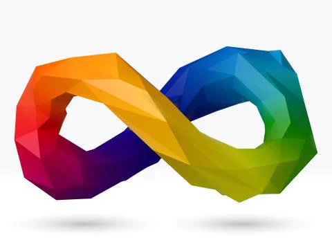 3d style infinity symbol vector design. Stock Illustration