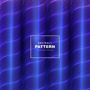 3D Style Roller or Cylinder Wave Lines Pattern Background Stock Illustration