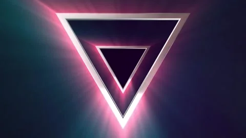 3d style wireframe triangle Stock-Footage 161926977