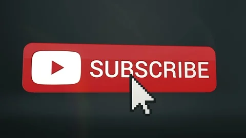 3D Subscribe Button Flip on Black Stock Footage 104546707