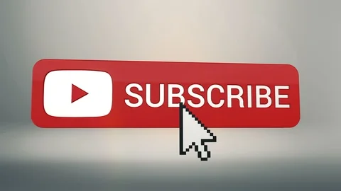 3D Subscribe Button Flip on White Stock Footage 104546727