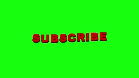 3D subscribe green screen Animation stock video Stock Footage 311426933