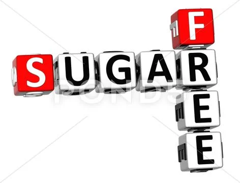 3d sugar free crossword Stock Illustration