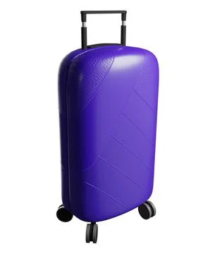 3d suitcase isolated on white background. 3D rendering Stock Illustration