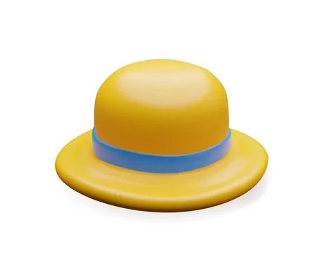 3d summer hat for beach Stock Illustration